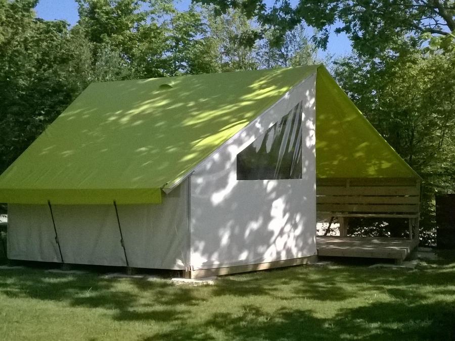 Tente en toile et en bois 4 personnes - TENTE SAHARI 2 CH 4 pers 1/4 pers 2