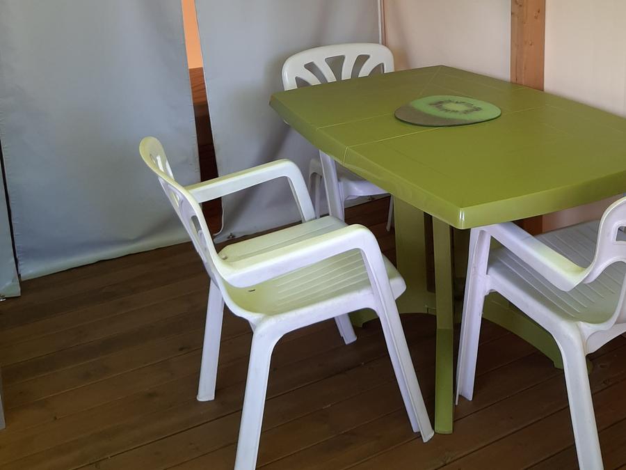 Tente en toile et en bois 4 personnes - TENTE SAHARI 2 CH 4 pers 1/4 pers 3