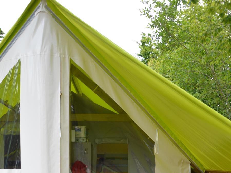 Tente en toile et en bois 4 personnes - TENTE SAHARI 2 CH 4 pers 1/4 pers 1