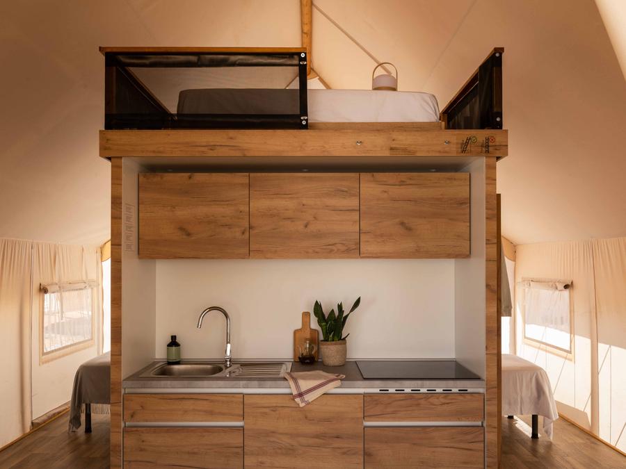 Tente en toile et en bois 2 personnes - Glamping Family Plus 4