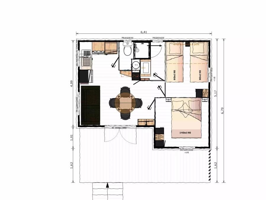 Bungalow 4 personnes - Fougères 3 Pièces 4 Personnes 1