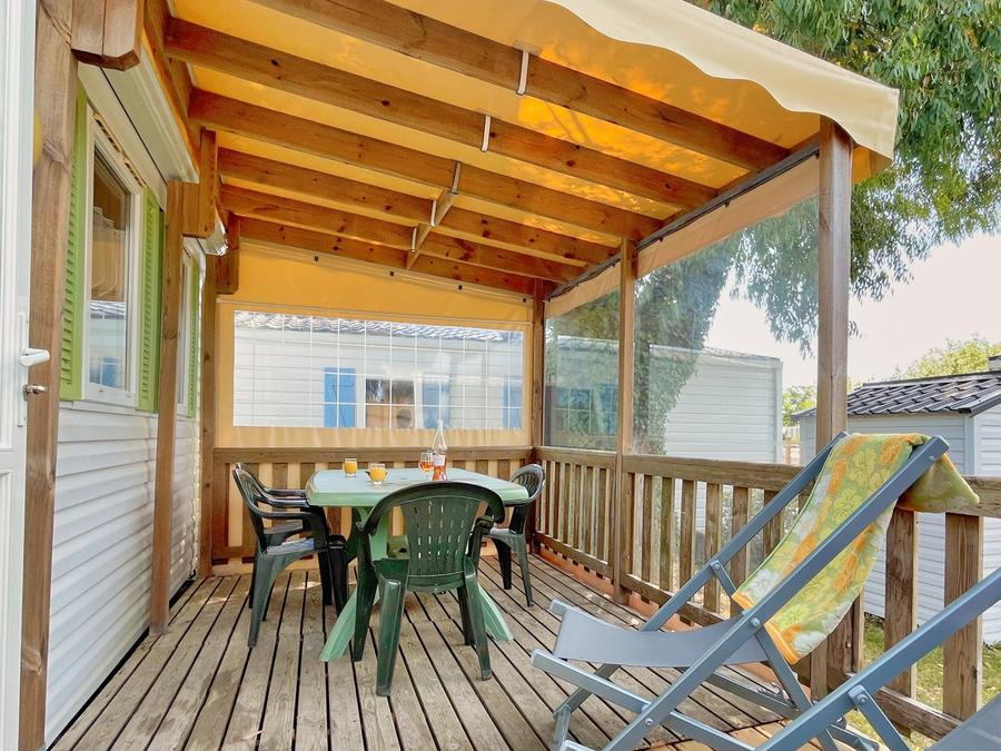 Mobilhome 6 personnes - MH 2CH VINTAGE - TERRASSE SEMI COUVERTE 2