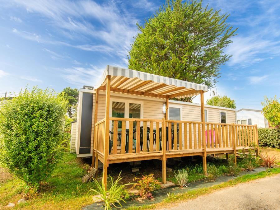 Mobilhome 7 personnes - MH 3CH - TERRASSE SEMI COUVERTE FERMEE 6/7 PERSONNES 0
