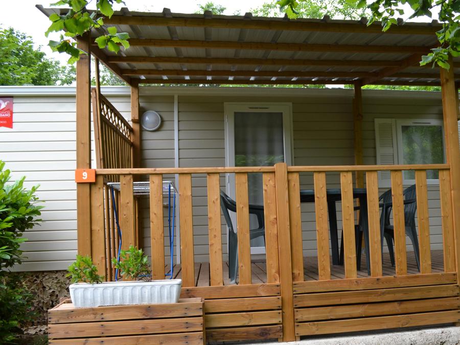 Mobilhome 4 personnes - Mobil-home Samedi 2 chambres + terrasse couverte - sans sanitaires 1