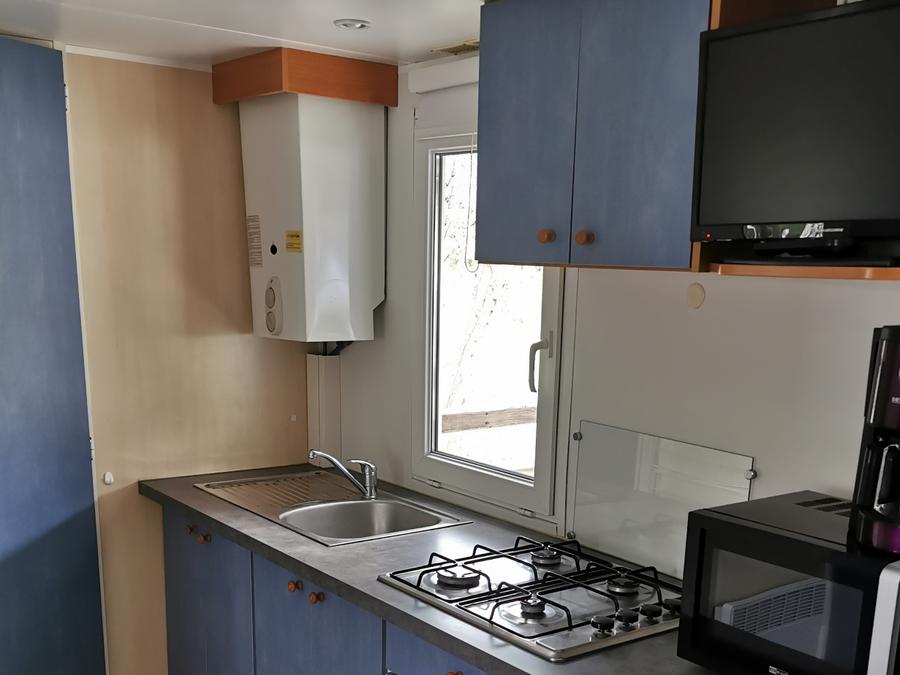 Mobilhome 4 personnes - Mobil-home Samedi 2 chambres + terrasse couverte - sans sanitaires 2