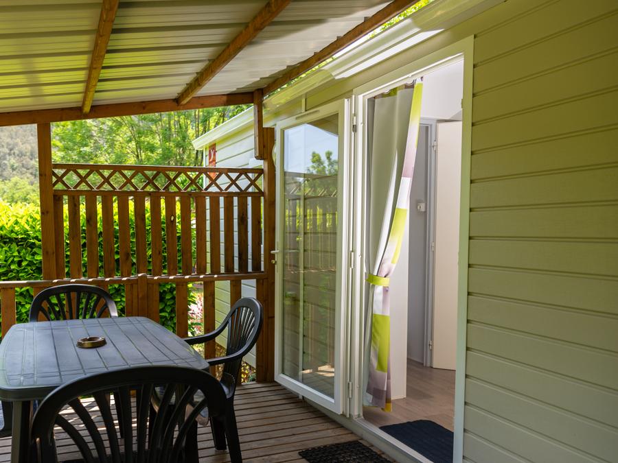 Mobilhome 5 personnes - Mobil-home Samedi 2 chambres + terrasse couverte 1