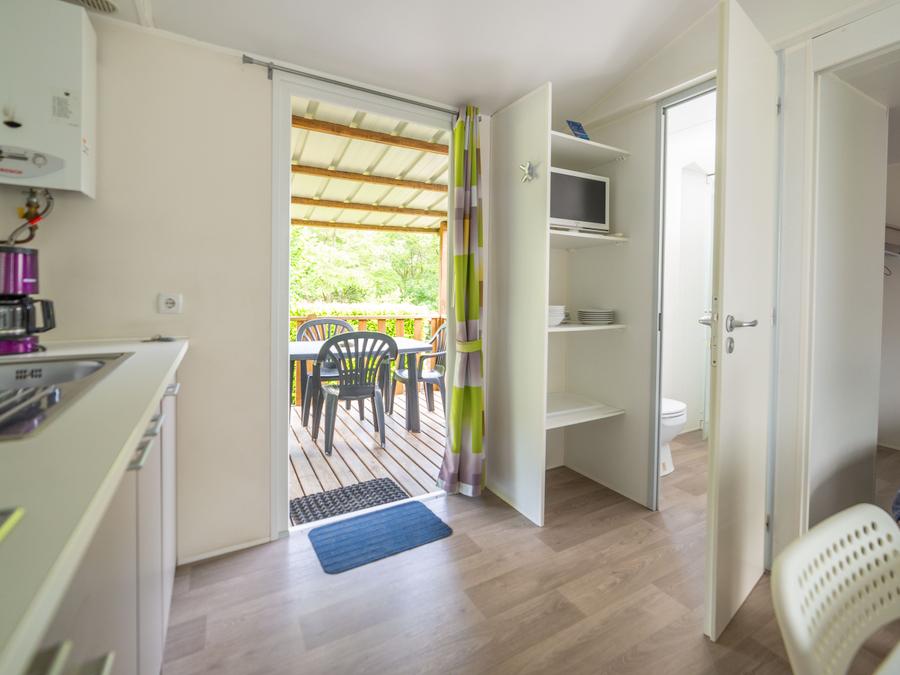 Mobilhome 5 personnes - Mobil-home Samedi 2 chambres + terrasse couverte 2