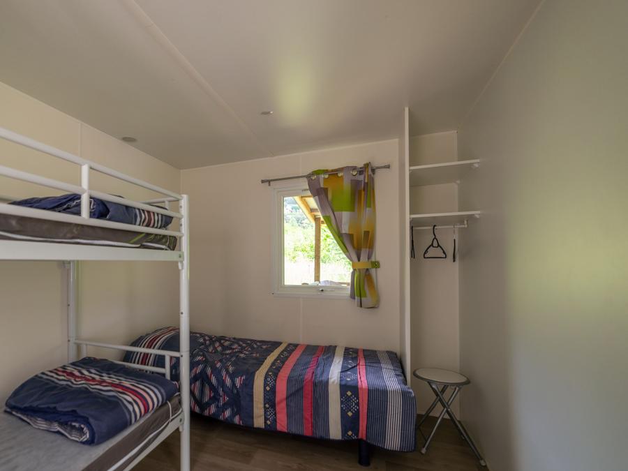 Mobilhome 5 personnes - Mobil-home Samedi 2 chambres + terrasse couverte 3