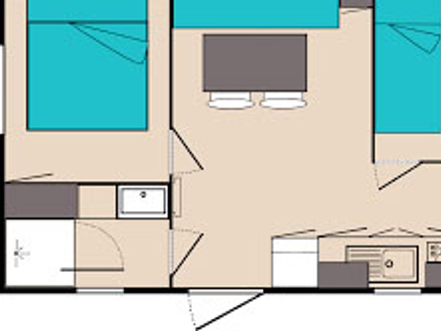 Mobilhome 4 personnes - CLASSIQUE - O'Hara 1
