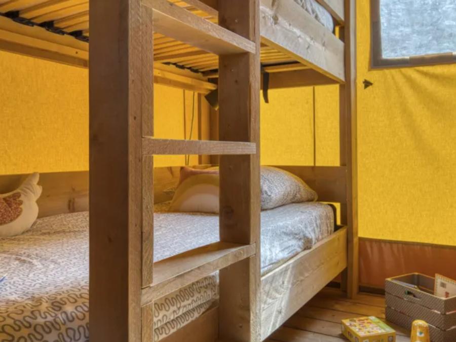 Tente en toile et en bois 4 personnes - Lodge Insolite 2 chambres 6