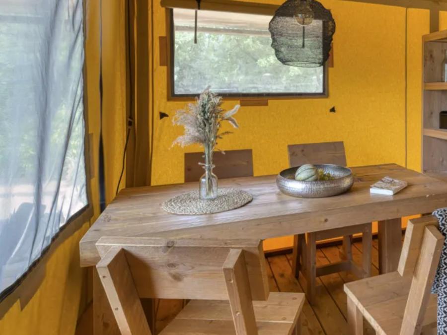 Tente en toile et en bois 4 personnes - Lodge Insolite 2 chambres 2