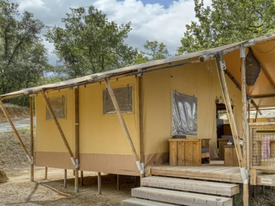 Tente en toile et en bois 4 personnes - Lodge Insolite 2 chambres 0