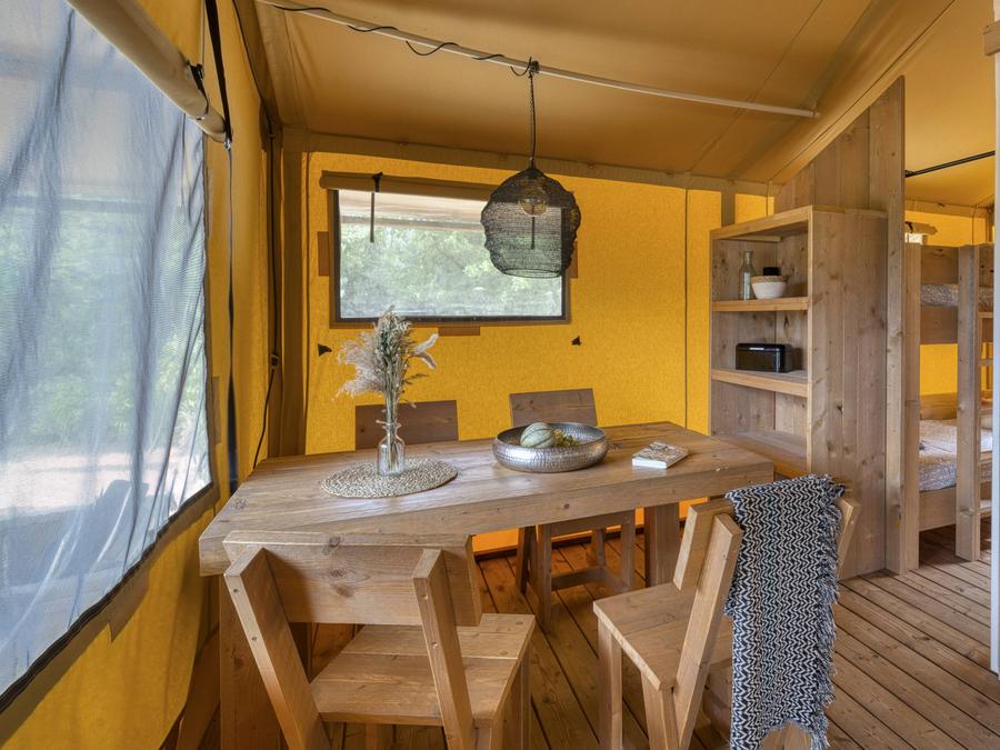 Tente en toile et en bois 4 personnes - Lodge Insolite 2 chambres 10