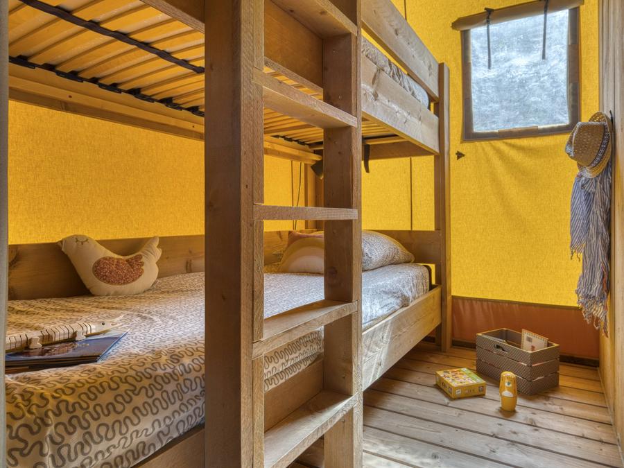 Tente en toile et en bois 4 personnes - Lodge Insolite 2 chambres 14