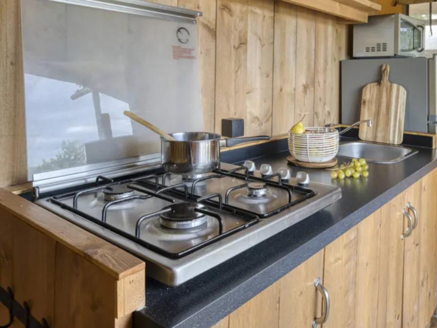 Tente en toile et en bois 4 personnes - Lodge Insolite 2 chambres 3