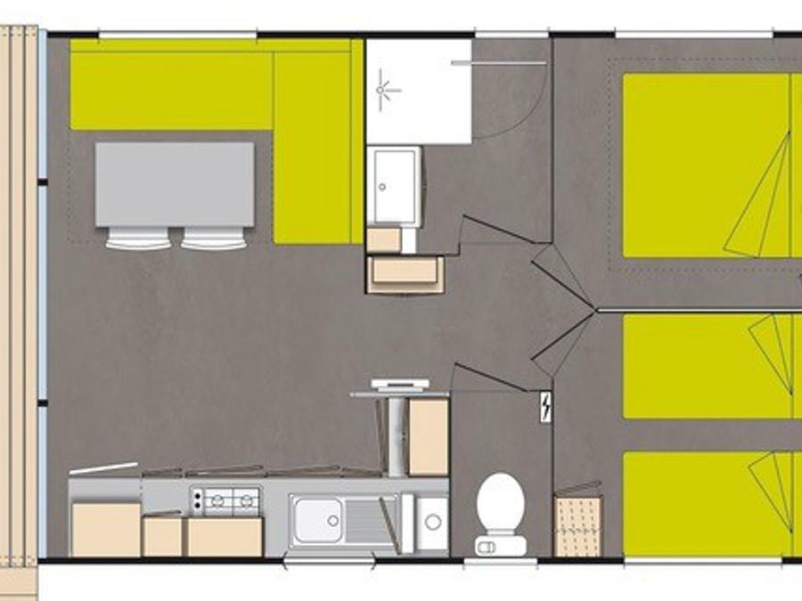 Chalet 4 personnes - Classique Confort 2 chambres 12
