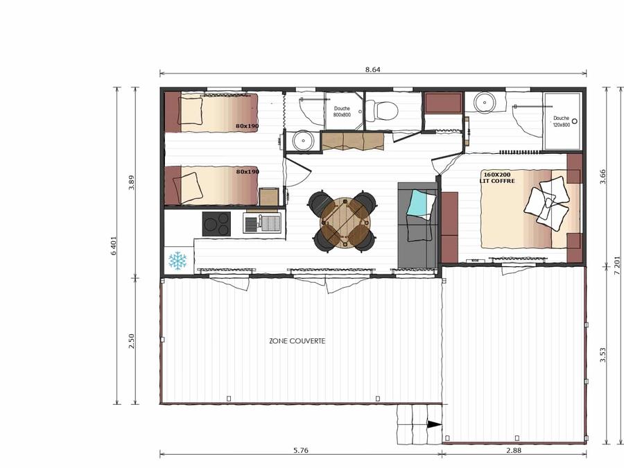 Chalet 4 personnes - Cottage Signature 2 chambres 16