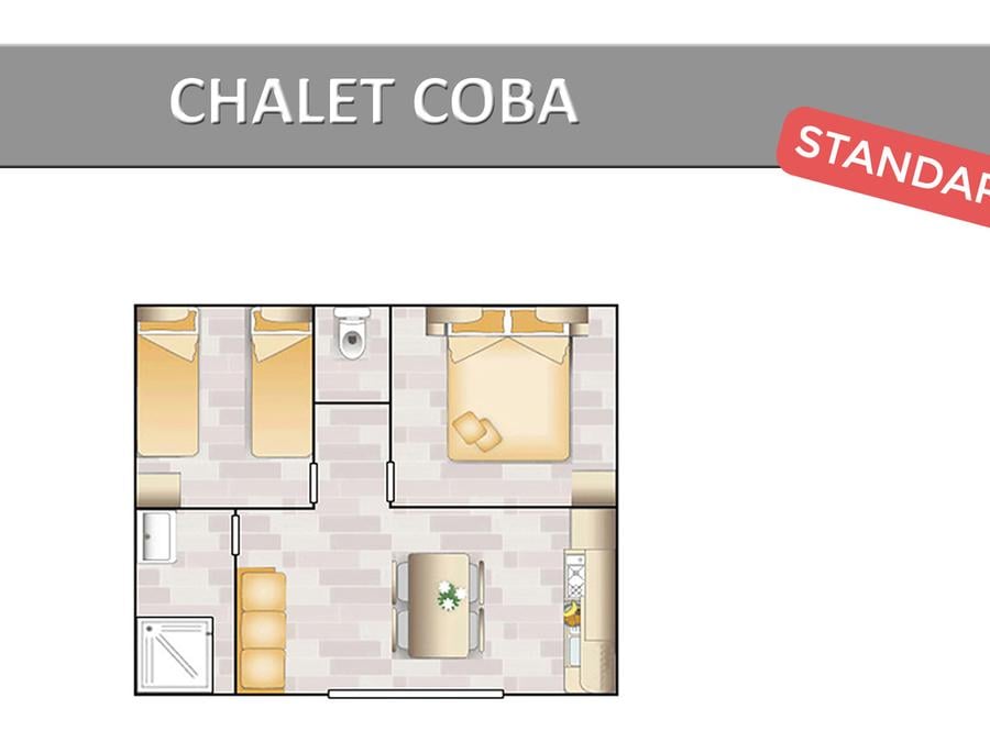 Chalet 4 personnes - COBA STANDARD 5