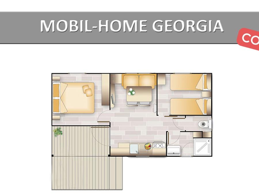 Mobilhome 4 personnes - GEORGIA CONFORT 6