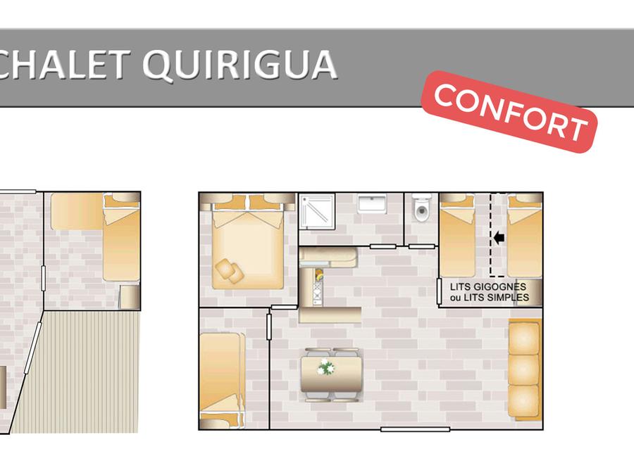 Mobilhome 8 personnes - QUIRIGUA CONFORT 9