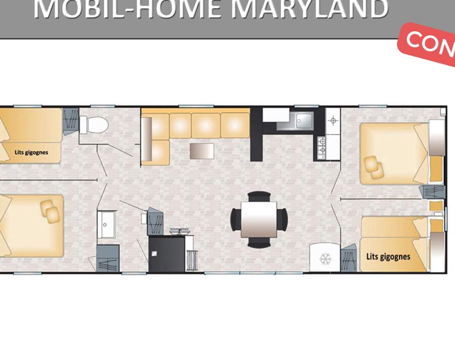 Mobilhome 10 personnes - MARYLAND CONFORT 11