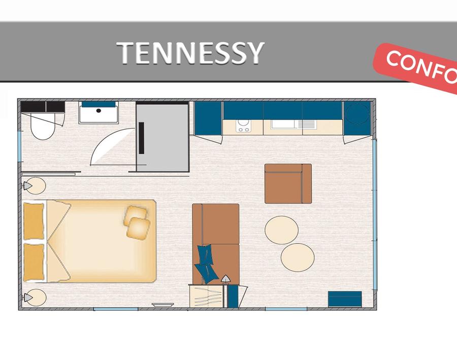 Mobilhome 2 personnes - TENNESSY CONFORT 8