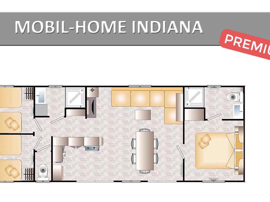 Mobilhome 8 personnes - INDIANA PREMIUM 9