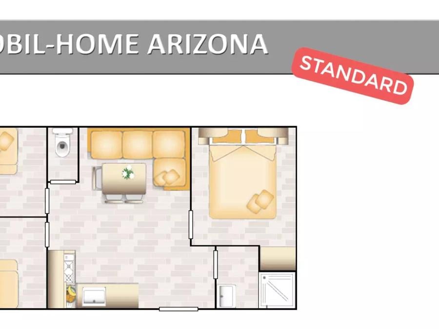 Mobilhome 6 personnes - Arizona 4 Pièces 6 Personnes Climatisé + TV 7