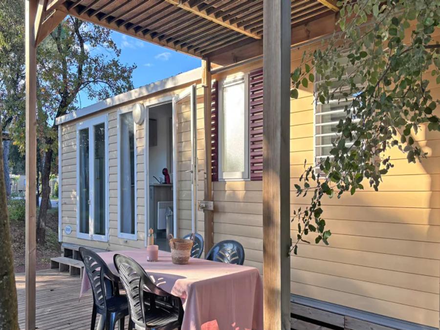 Mobilhome 6 personnes - Mobil Home Aqua 3ch 6 pers Terrasse Semi-couverte Clim TV 1