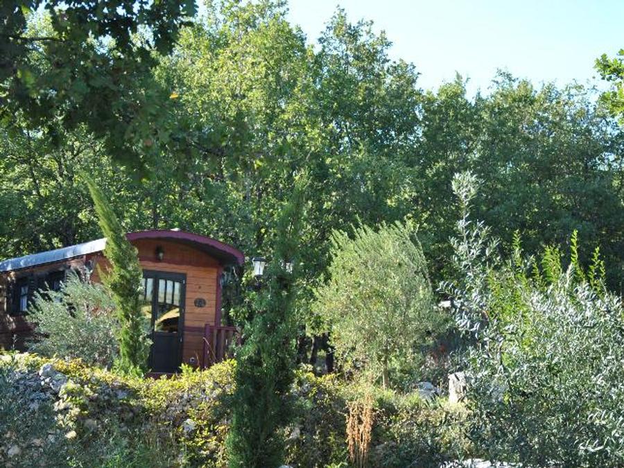 Lodge 2 personnes - Roulotte ( Séjour Deluxe ) climatisée / avec petit déjeuner / 2 pers inclus / Spa privatif en option 9