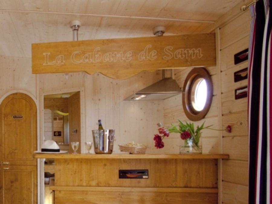 Chalet 5 personnes - Cabane de Sam climatisée ( petite maison de famille, spa privatif sur la terrasse ) / 5 pers inclus 6