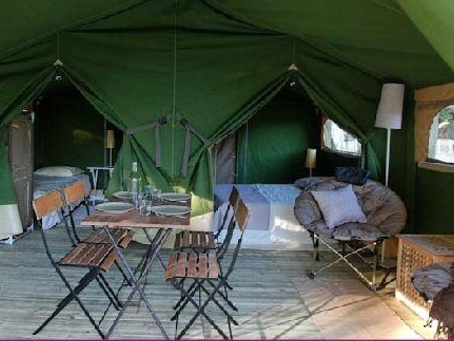 Tente 5 personnes - Freeflower STANDARD 37m² - 2 chambres dont terrasse couverte 13 m² / sans sanitaires 1