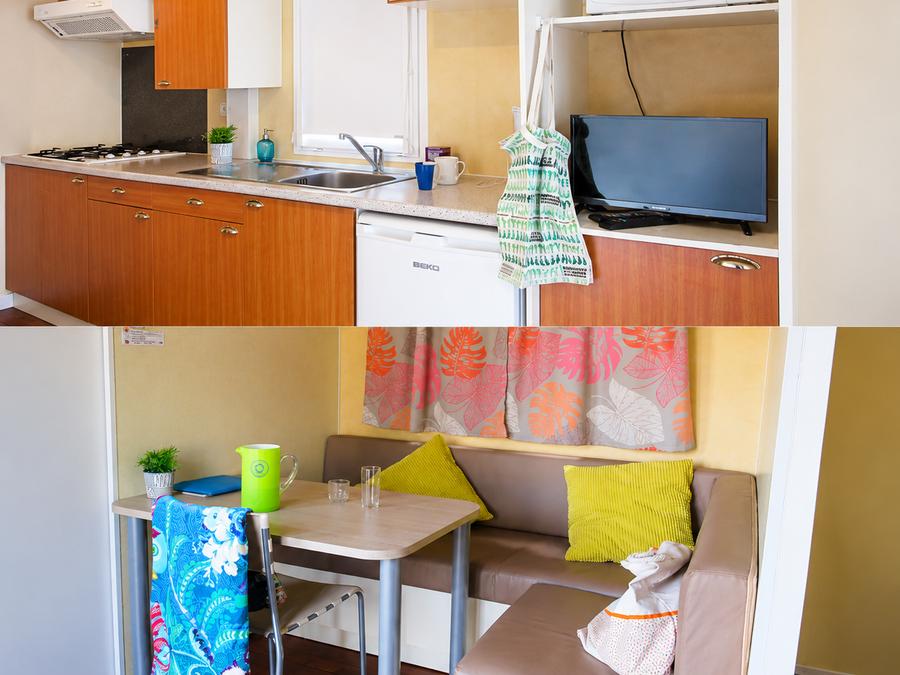 Mobilhome 4 personnes - Mobil-home STANDARD 25m² - 2 chambres + terrasse intégrée 5
