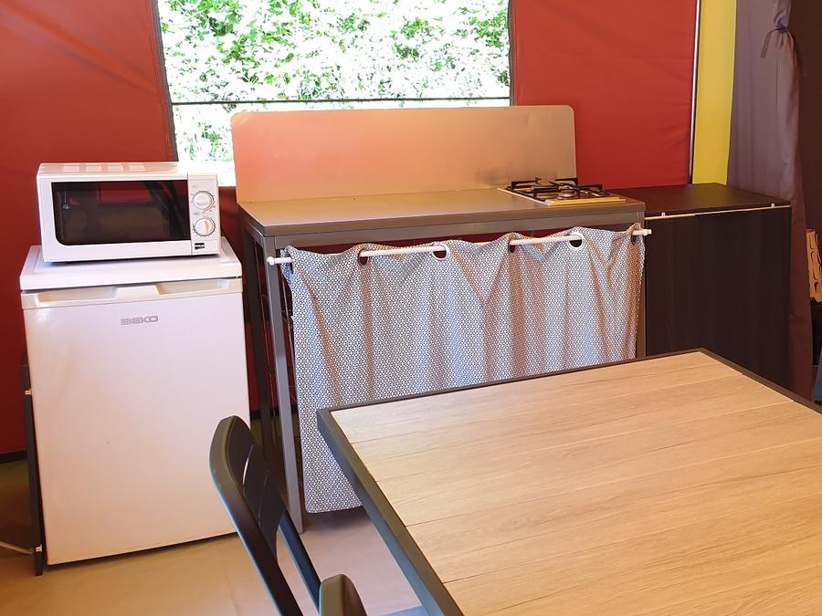 Bungalow 4 personnes - Bungalow EVASION toilé STANDARD 16M² / 2 chambres - Terrasse 8m² (sans sanitaires) 1