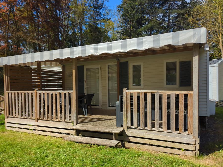 Mobilhome 6 personnes - Mobil-Home PREMIUM 35m² 3 chambres avec terrasse couverte et lave-vaisselle 6
