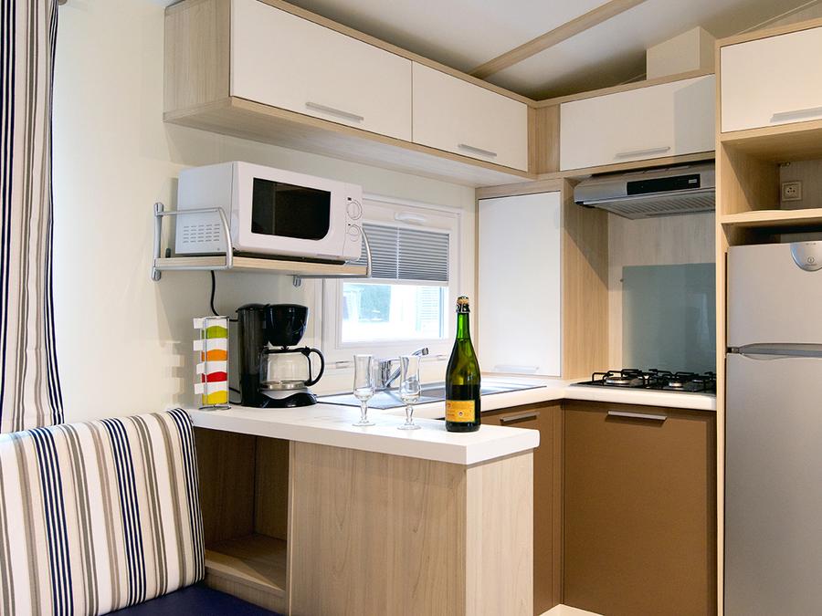 Mobilhome 6 personnes - Mobil-Home PREMIUM 35m² 3 chambres avec terrasse couverte et lave-vaisselle 2