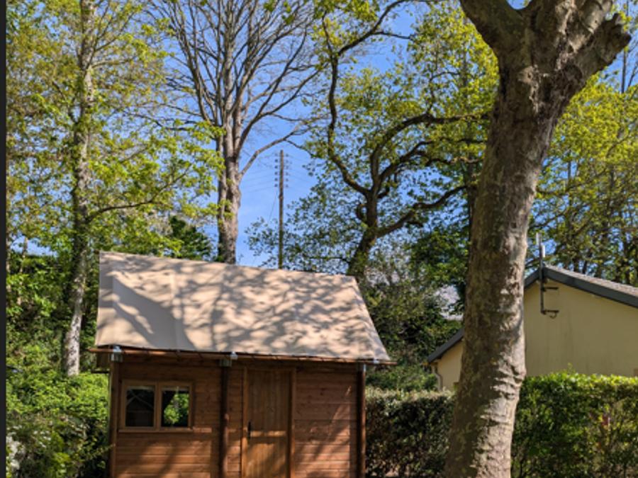 Tente en toile et en bois 3 personnes - Tente Bivouac 11m² 1chambre - sans sanitaire 3