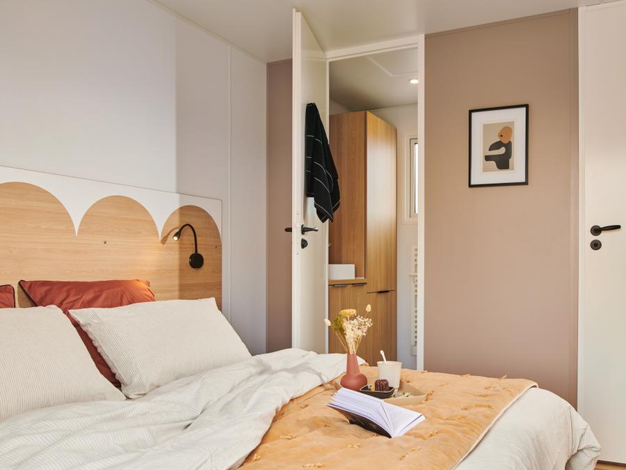 Mobilhome 4 personnes - Cottage Opale Vacances - 2 Chambres - 27m2 - Terrasse en bois 10