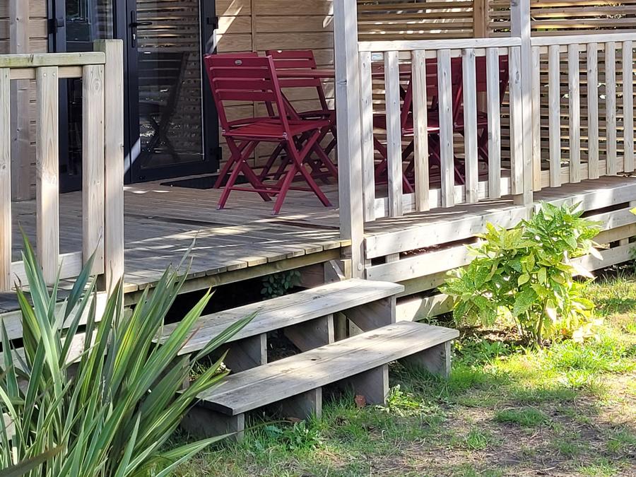 Mobilhome 4 personnes - Cottage Opale Lounge - 2 Chambres - 30 m2- Terrasse semi-couverte 2