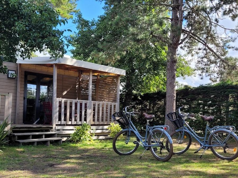 Mobilhome 4 personnes - Cottage Opale Lounge - 2 Chambres - 30 m2- Terrasse semi-couverte 1