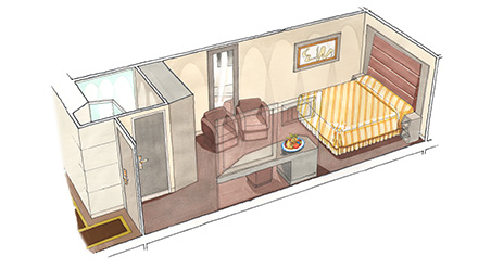 MSC Yacht Club Suite intérieure 0