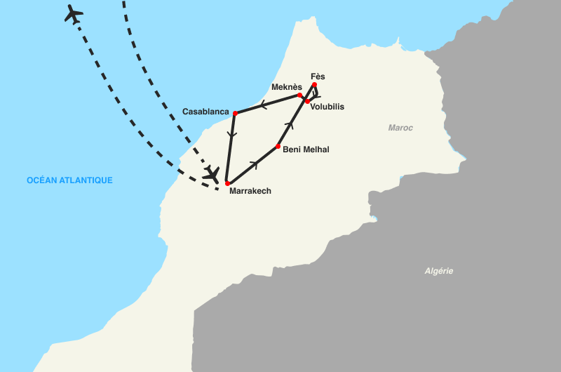 Circuit Villes Impériales & Extension Dar Atlas Marrakech 4*