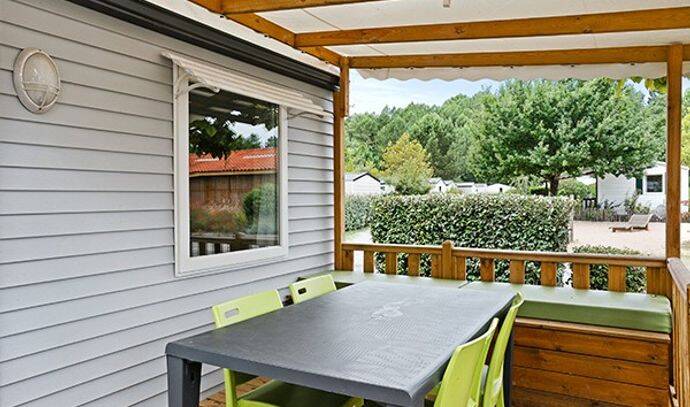 Mobil-home | Classic | 3 Ch. | 6 pers. | Terrasse surélevée | A/C 1