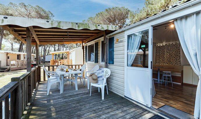 Mobil-home | Classic | 3 Ch. | 6 pers. | Terrasse surélevée | A/C 1