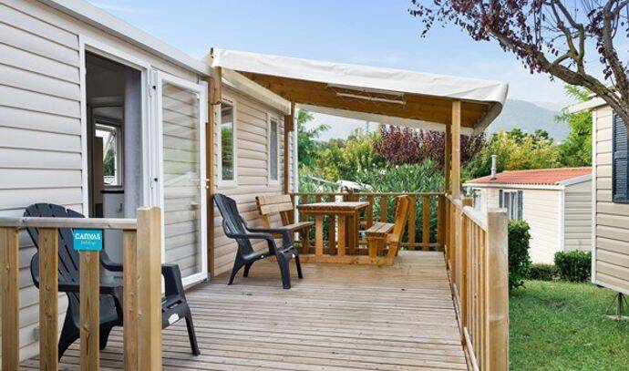 Mobil-home | Comfort | 2 Ch. | 4 pers. | Terrasse surélevée | A/C 1