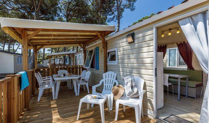 Mobil-home | Comfort | 2 Ch. | 4/6 pers. | Terrasse surélevée | A/C 1