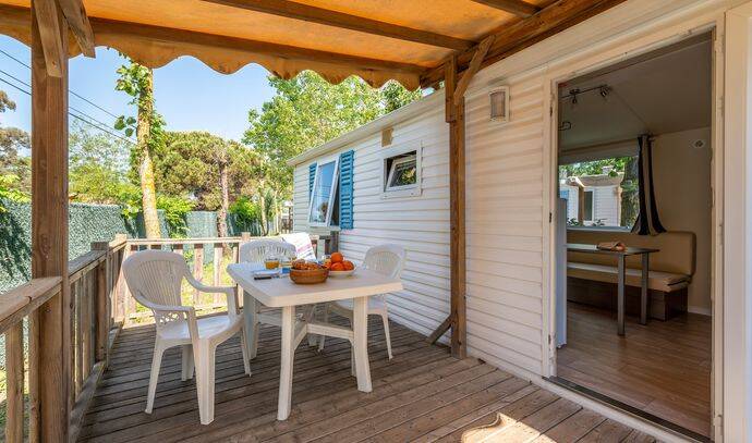 Mobil-home | Comfort | 2 Ch. | 4/6 pers. | Terrasse surélevée | A/C 1