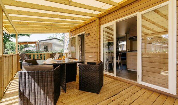 Mobil-home | Premium | 2 Ch. | 4 pers. | Terrasse surélevée | A/C | TV 2