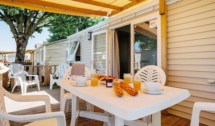 Mobil-home | Comfort | 2 Ch. | 4/6 pers. | Terrasse surélevée | A/C 1