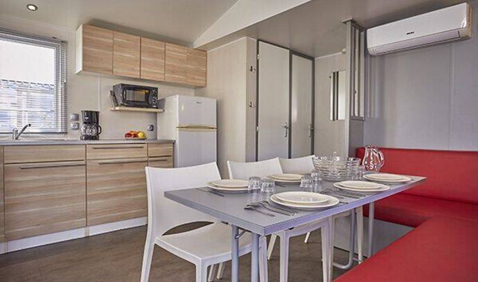Mobil-home | Comfort | 2 Ch. | 4/6 pers. | Terrasse surélevée | A/C 2